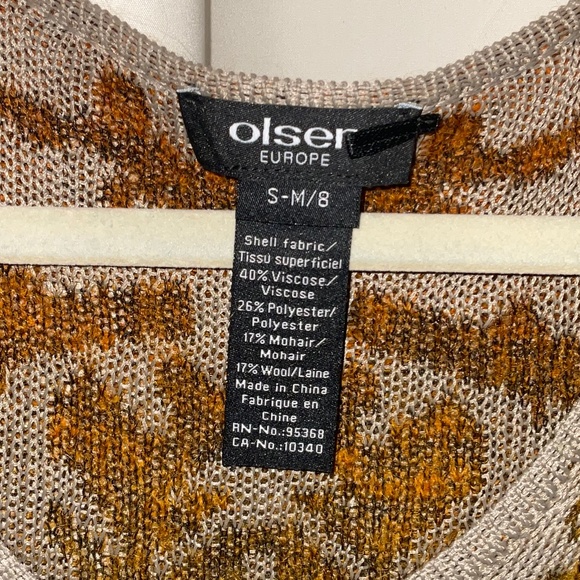 Olsen Europe Sweater Size S-M/8 - Picture 3 of 9